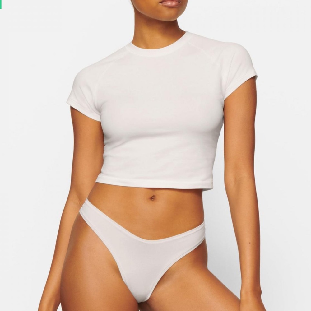 BNWT SKIMS NEW VINTAGE RAGLAN TEE MARBLE SIZE 2X CAN FIT SMALLER